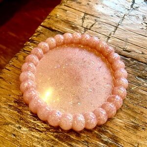 Pink Glitter Coaster